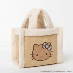 HELLO KITTY フェイクムートンバッグ creamy brown ver