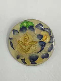 13.579【ブローチ】七宝焼　ヴィンテージ　アンティーク　アクセサリー