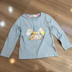 すみっコぐらし　長袖Tシャツ　110 水色