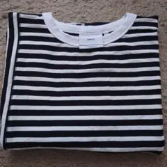 KHA:KI カーキ Tシャツ ボーダー切り替え