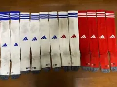 adidas サッカーソックス アディダス 22-24cm ジュニア 6足セット