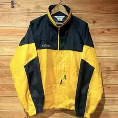 Columbia コロンビア ナイロンジャケット XL 黄黒 パッカブル ビッグ