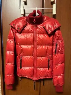 DUVETICA フード付きダウンジャケット 40サイズ レッド