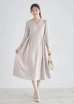 tocco closet 後ろリボンウエストタックワンピース　早い者勝ち