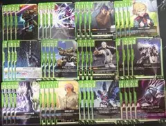 ガンダムカードゲーム 学園 緑白デッキ 優勝デッキ 調整パーツ付き
