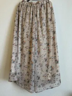 アズールバイマウジー 花柄 ガウチョパンツ ワイドパンツ