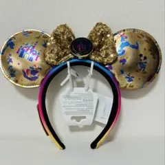 新品！カリフォルニアディズニー 70周年 カチューシャ ゴールド - メルカリ