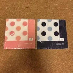 COMME CA ISM 도트 손수건 2개 세트