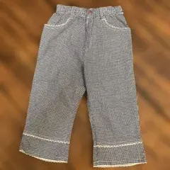 FINE Basic Jeans ギンガムチェック ハーフパンツ 120
