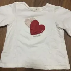 petit main ハート 長袖カットソー 100cm