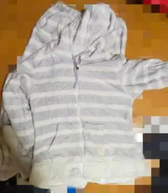 ストライプ フード付き ルームウェア 上下セット