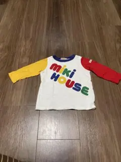 キッズ ベビー MIKI HOUSE ミキハウス 日本製 カラフル 長袖Tシャツ