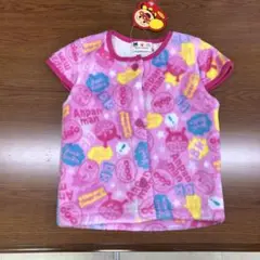 ベビー　アンパンマン　フリースベスト　スリーパー　95cm ピンク