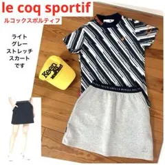 新品 le coq sportif ルコック プリーツスコート ネイビー M - メルカリ