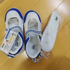 IFME 上履き 19.5 ホワイト/ブルー