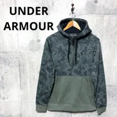 UNDER ARMOUR スレッドボーン 1/2ジップフーディー M カーキ