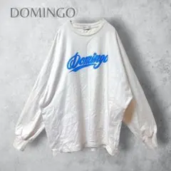 【DOMINGO ドミンゴ】　オーバーサイズ　ロンT 長袖　ロゴプリント　綿のサムネイル