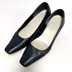 本日限定✨️リズラフィーネ パンプス 24.5cm EEE 幅広 本革 ブラック