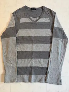 undercover 長袖 Vネック 切り替え　カットソー