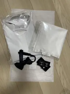 トリートドレッシング　新郎　シャツ　蝶ネクタイ　カフス　チーフ　4点セット