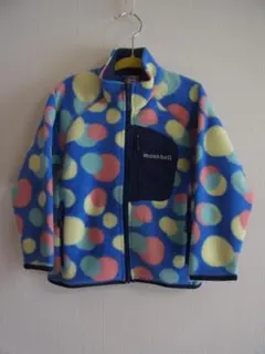 モンベル クリマプラス100 ドット フリース ジャケット キッズ 100 美品