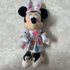 ミニー ぬいぐるみバッジ ストラップ イースター ディズニー