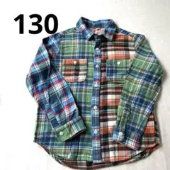 UNIQLOチェック柄フランネルシャツ 130