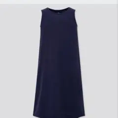 UNIQLO ノースリーブワンピース （ネイビー）
