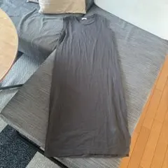 ⭐️LOWRYS FARM⭐️ノースリーブ⭐️ロングワンピース⭐️グレー⭐️