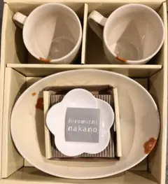 hiromichi nakano ナカノ　ヒロミチ　カップ　皿　オーバル　セット