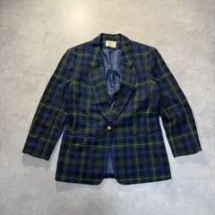 Pendleton 金ボタン タータンチェック テーラードジャケット USA製のサムネイル
