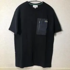 美品 LACOSTEファスナーポケット Tシャツ 日本製 ポケT
