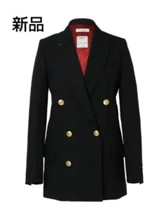 未使用タグ付き　MADISONBLUE ダブル　ロングジャケット　タキシード　絹 未使用タグ付き MADISONBLUE ダブル ロングジャケット タキシード 絹