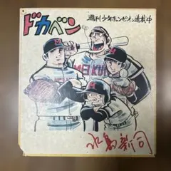 ドカベン 水島新司 サイン入り色紙 少年チャンピオン 昭和レトロ