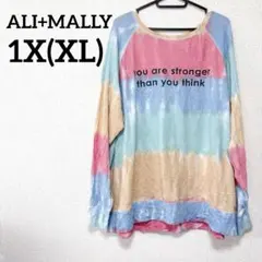 美品✨ALI+MALLY 【1X】タイダイ柄 長袖Tシャツ カットソー