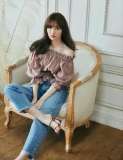 Her lip to Easy to Love Blouse ブラウス ピンク - メルカリ