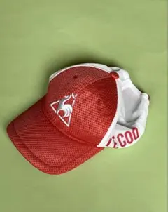 ルコック　キャップ　メッシュ　フリーサイズ　赤　Le Coq Sportifのサムネイル