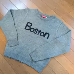 earth music&ecology Boston ニットセーター M グレーのサムネイル