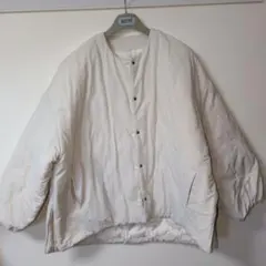 アイボリー オーバーサイズ ダウンジャケット