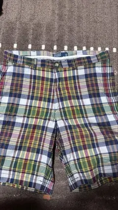 【良品】Polo by Ralph Lauren チェックショーツ マルチカラー