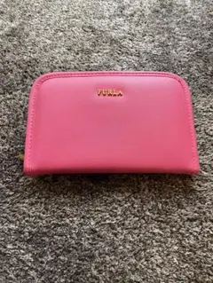 【美品】FURLA パスポート・母子手帳にも使えるマルチケース ピンク