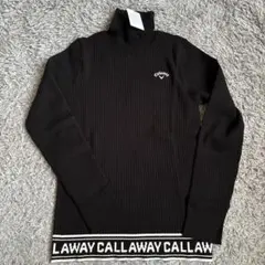 【Callaway】キャロウェイ　ブラック タートルネック ニットL新品　タグ付