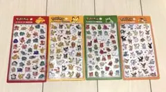 【正規品】韓国限定 ポケモン 3D立体シール 4枚セット