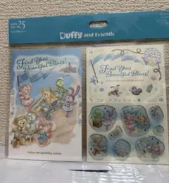 ダッフィー＆フレンズ　ポストカードステッカー付