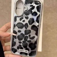 SENIOR TIME ヒョウ柄 iPhone16スマホ携帯ケース