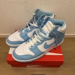 NIKE Dunk High ダンク　ハイ　ライトブルー/ホワイト　27.5cm