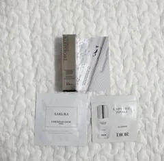 DIOR  サンプル　マスカラベース　サクラ　リキッドソープ　美容液