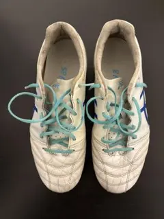 ASICS サッカーシューズ ホワイト/ブルー