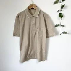 【美品】【オーセンティック】ロゴ入りポロシャツ　半袖　綿100％　トップスのサムネイル
