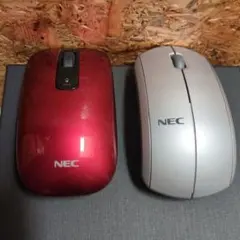 NEC ワイヤレスマウス 2個セット MG-1132 MR-0517T　純正のサムネイル